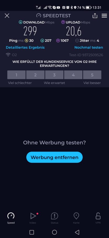 honor magic 5 pro speedtest