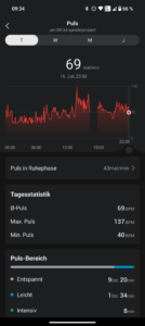 Amazfit Cheetah Pro Test Screenshot Gesundheitstracking 4