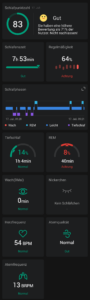 Amazfit Cheetah Pro Test Screenshot Schlaf 1