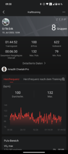 Amazfit Cheetah Pro Test Workout Kraft 2