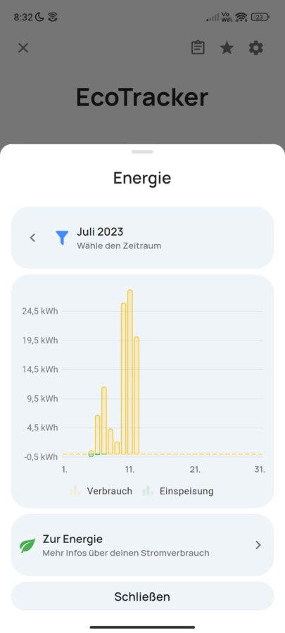 everHome Ecotracker App Test 4