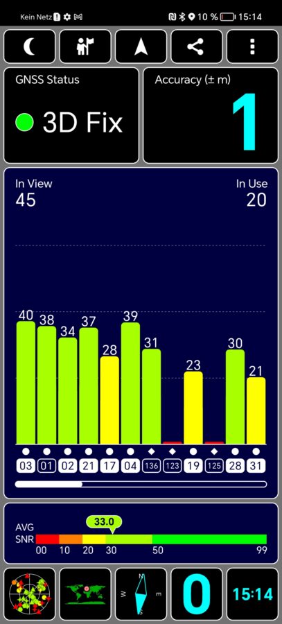 GPS WLAN Test Geschwindigkeit Honor 90 Lite 2