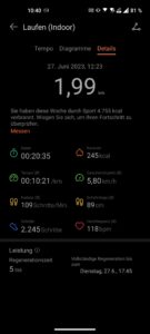 Huawei Watch 4 Pro Test Sporttracking Laufband