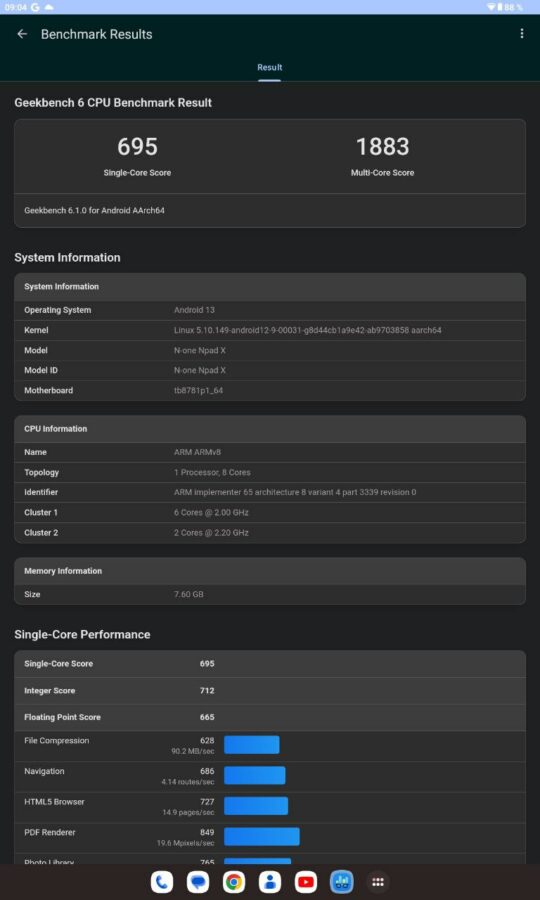 N One NPad X Test System 16