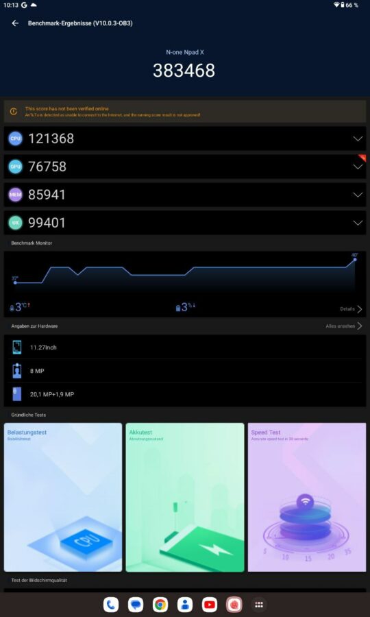 N One NPad X Test System 8