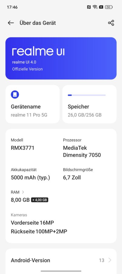 screenshot realme 11pro system 3