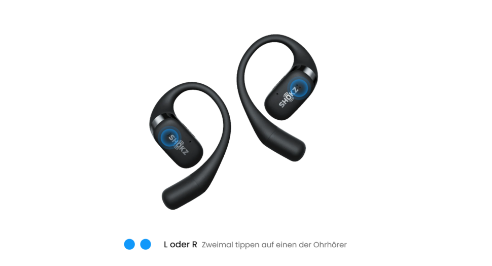 Shokz OpenFit Steuerung