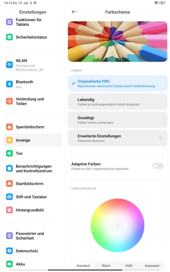 Xiaomi Pad 6 miui display settings1