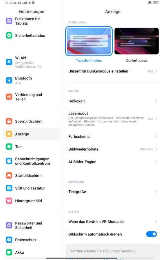 Xiaomi Pad 6 miui display settings2