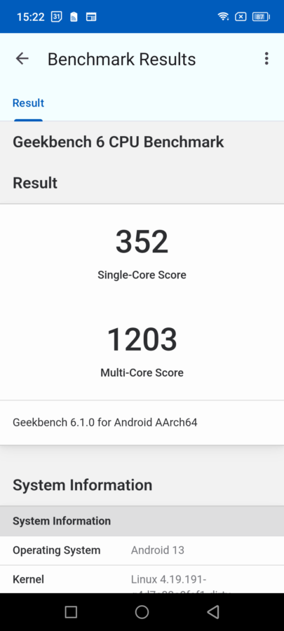 Blackview bv8900 geekbench 6