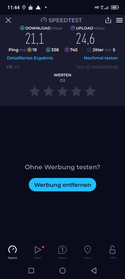 Blackview bv8900 speedtest