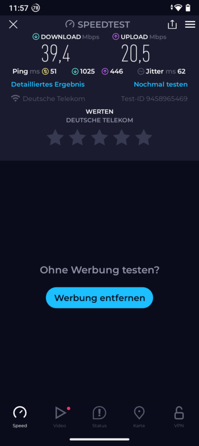 Cubot Note 50 Test 26 Speedtest Wlan