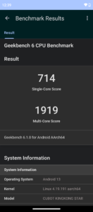 cubot kingkong star geekbench6