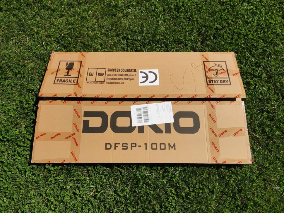 Dokio 100W Solarpanel Lieferumfang1