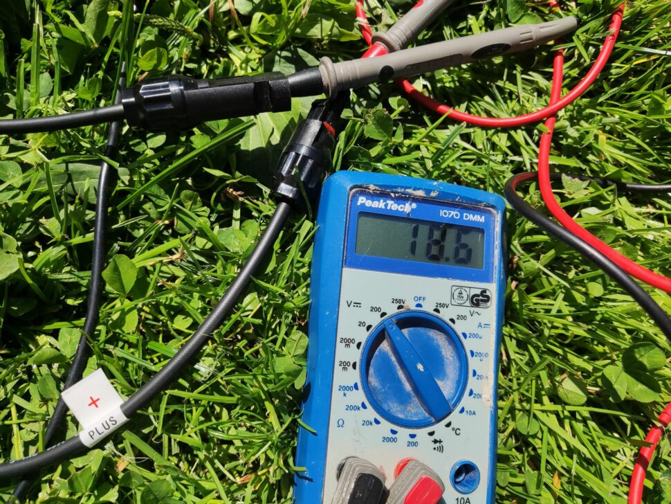 Dokio 100W Solarpanel TechData2