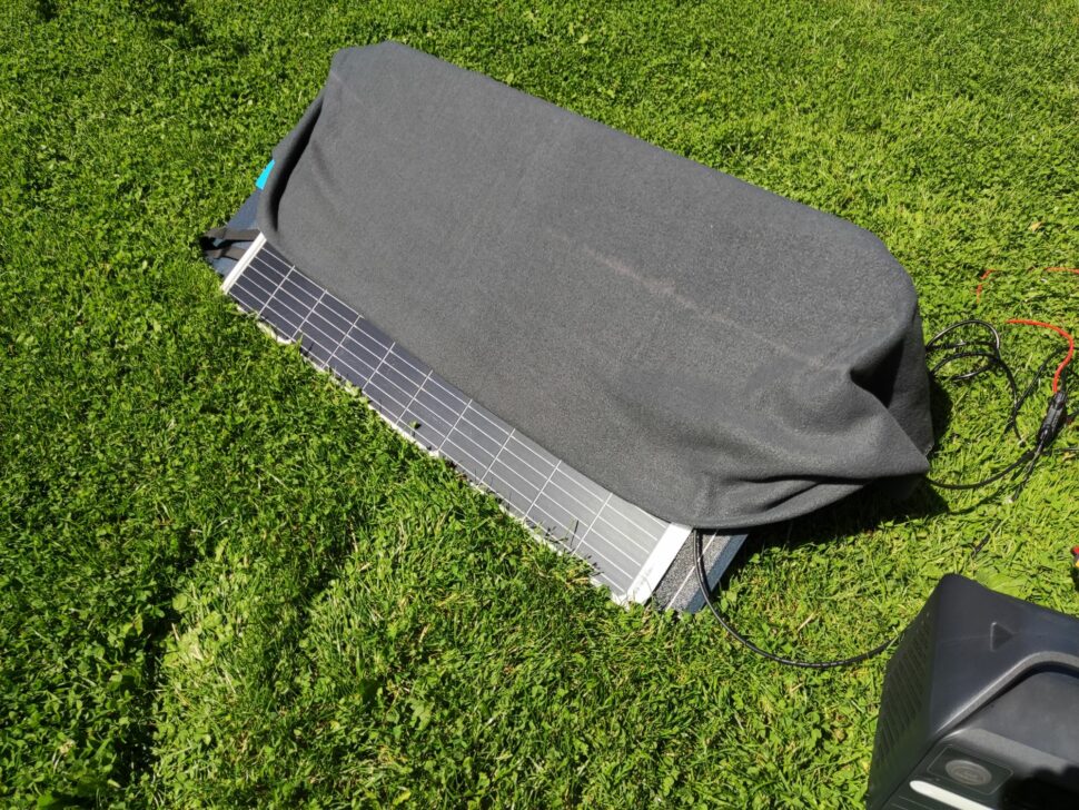 Dokio 100W Solarpanel Verschattung 75