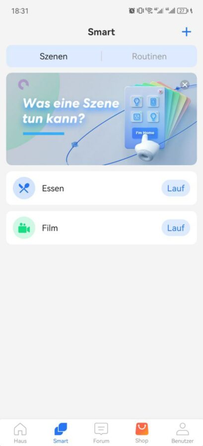 meross app szenen