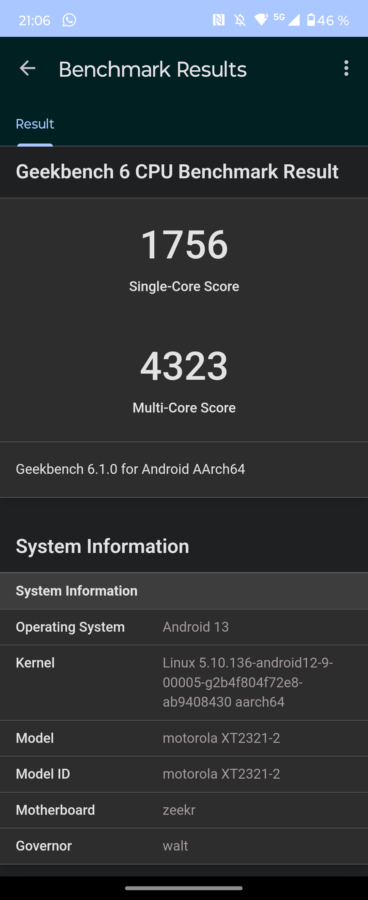 Motorola Razr 40 Ultra Benchmark 3