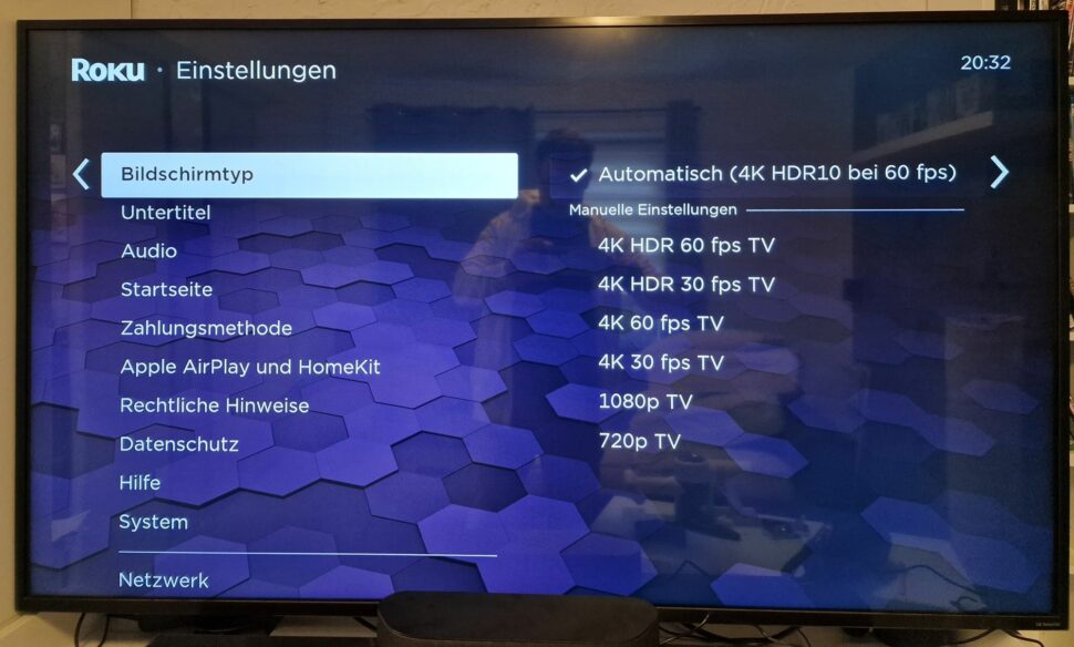 Roku Streambar  Einstellung2