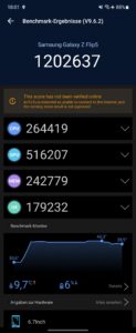 Samsung Galaxy Z Flip 5 Test Screenshot AnTuTu Benchmark 2