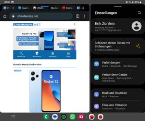 Samsung Galaxy Z Fold 5 Test Screenshot MultiTasking 4