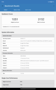 Google Pixel Tablet Test Screenshots Benchmark 3