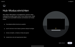Google Pixel Tablet Test Screenshots Hubmodus