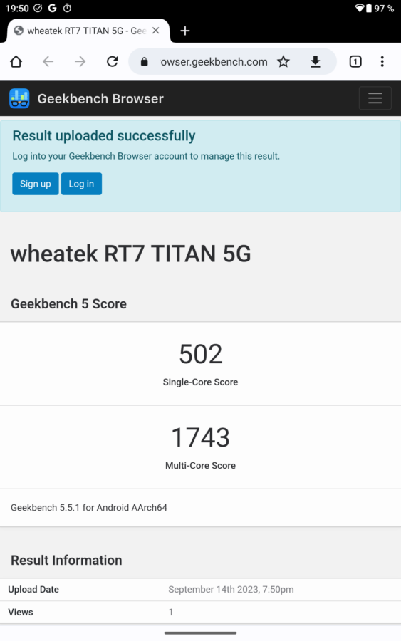 Oukitel RT7 Benchmark 5