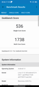 blackview a200pro geekbenchv5