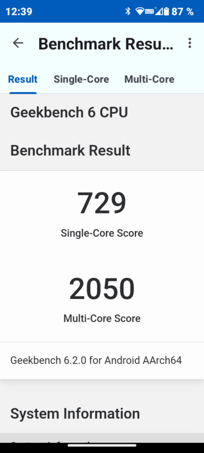 Test Blackview N6000 Geekbench 6