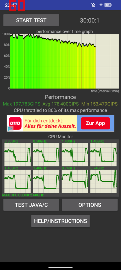 Doogee V31GT CpuThrottle