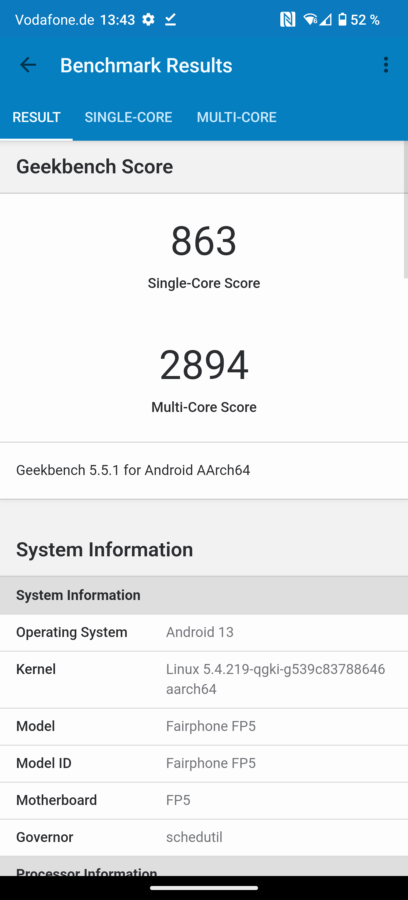 Fairphone 5 Benchmark Test 5