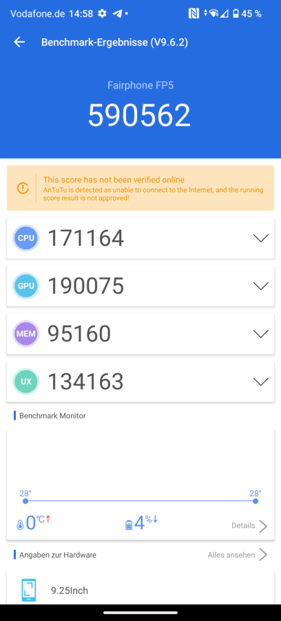 Fairphone 5 Benchmark Test 6