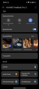 HUAWEI FreeBuds Pro 3 Test Screenshots App 1