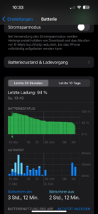 iPhone 15 Pro Test Screenshot Akku 1