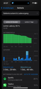 iPhone 15 Pro Test Screenshot Akku 2