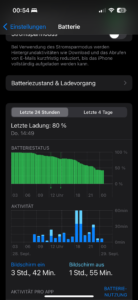 iPhone 15 Pro Test Screenshot Akku 3