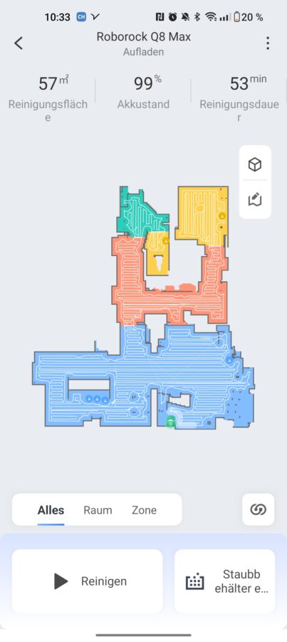 Roborock Q8 Max App Einstellungen Funktionen 10