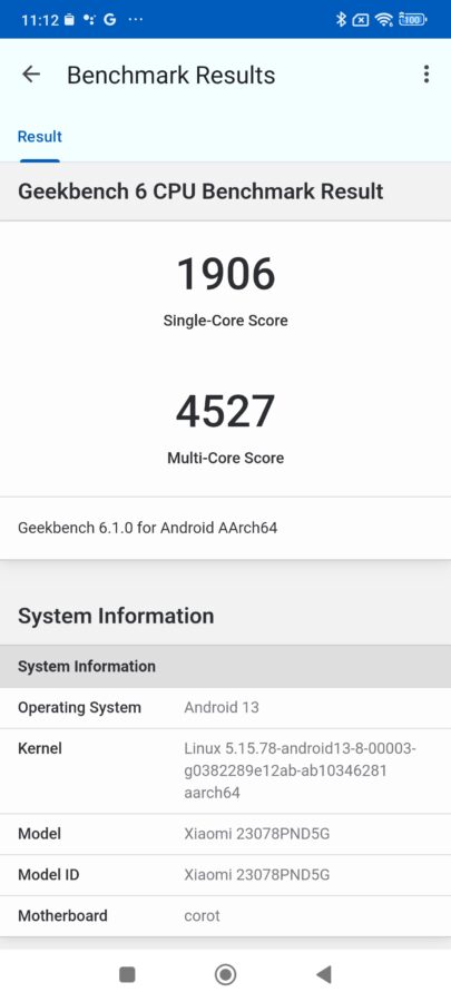 Xiaomi 13T Pro geekbench 6