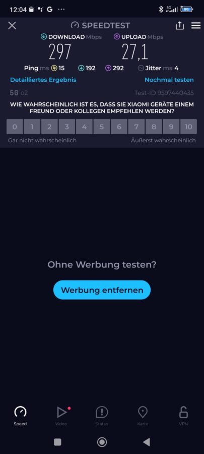 Xiaomi 13T Pro speedtest 5g