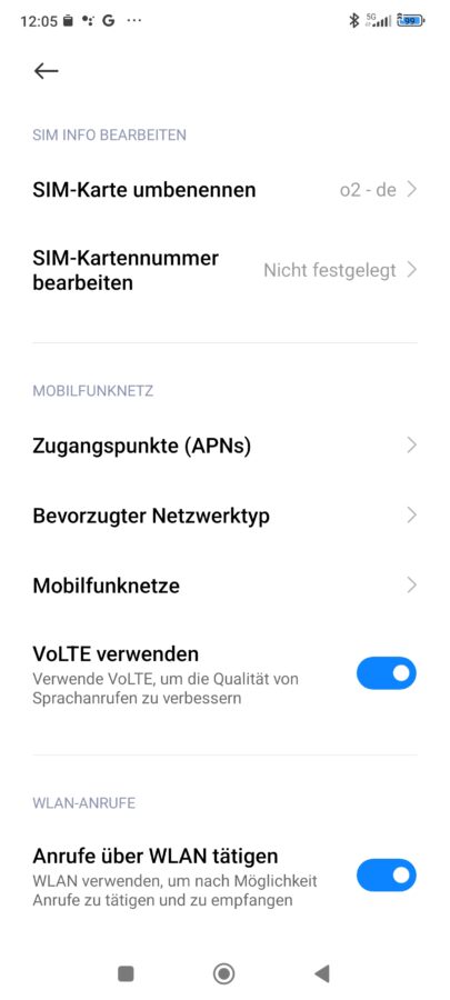 Xiaomi 13T Pro volte vowifi