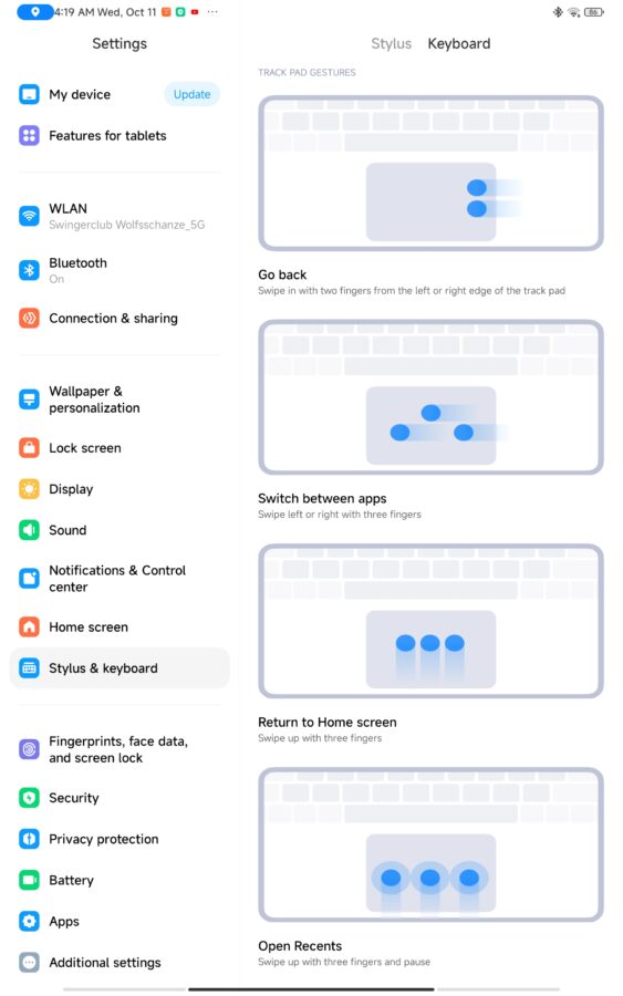 Xiaomi Pad 6 Max Keyboard Settings 1