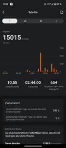 Amazfit Active Test Screenshot Gesundheitsmanagement 2