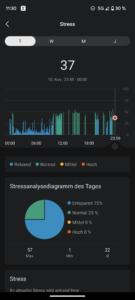 Amazfit Active Test Screenshot Gesundheitsmanagement 5