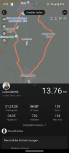 Amazfit Active Test Screenshot Joggen Vergleich 2