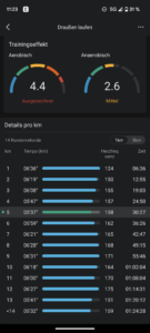 Amazfit Active Test Screenshot Joggen Vergleich 6