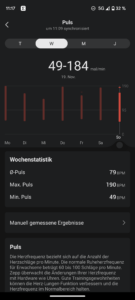 Amazfit Active Test Screenshot Puls 1