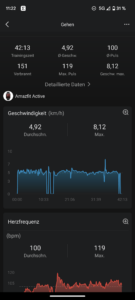 Amazfit Active Test Screenshot Workout 1