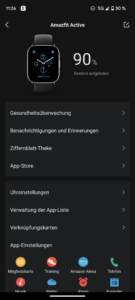Amazfit Active Test Screenshot Zepp App 4
