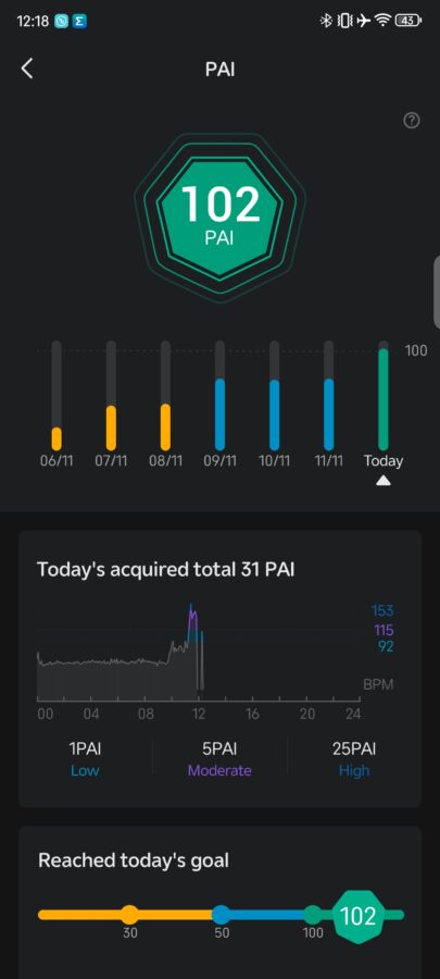 Amazfit Bip 5 Trainingsuebersicht 3